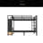 Metal Bunk Bed For Teens With Storage Shelves ,Drawers And Pegboard-1272272154