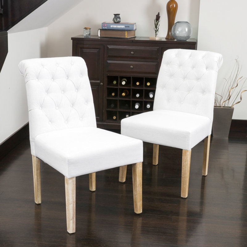 Fastbreak 19.5'' H Tufted Upholstered Side Chair, White