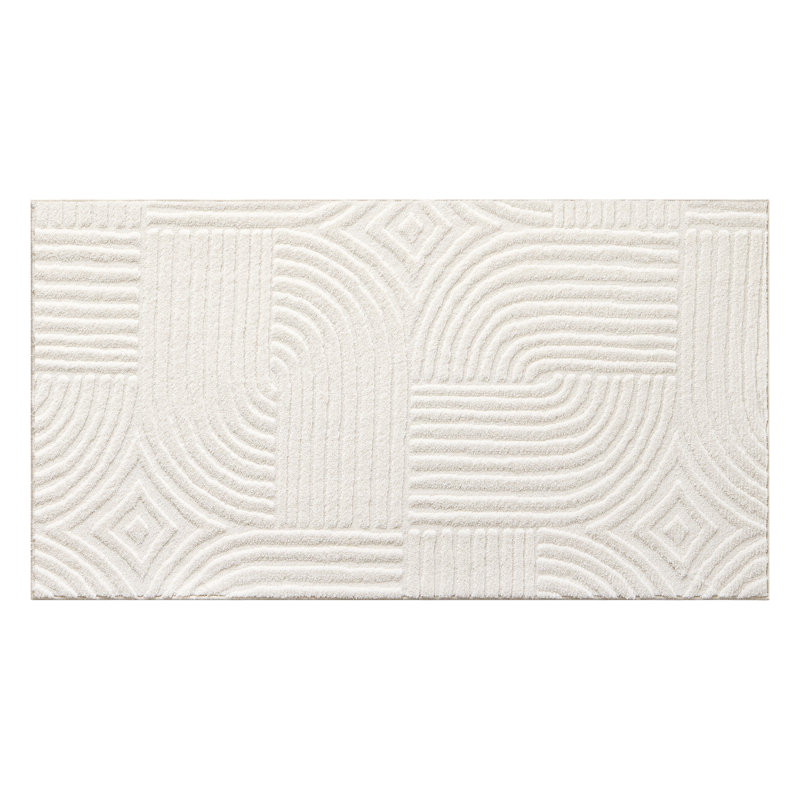 TOWN & COUNTRY EVERYDAY Stone Everwash® Machine Washable Area Rug 1'7x2'11 Ivory, Runner 1'7" x 2'11"