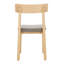 Chaise d'appoint en lin brun clair / gris Jakob