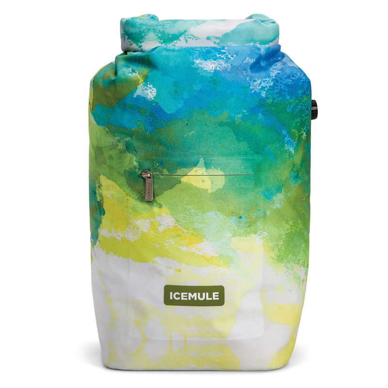 IceMule Coolers 15 Quarts Backpack Cooler, Green/Yellow