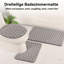 3-Piece Washable Non-Slip Bathroom Rug Set