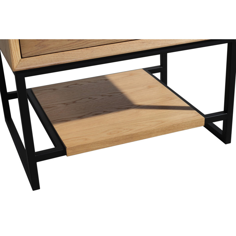 Riey 30'' Single Bathroom Vanity with Marble Top, California White Oak, White Stripes Marble