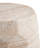 Outdoor/Indoor Lightweight Concrete Side Table,Travertine Finish