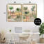 Ensemble de cadres flottants 2 pièces Exotic Desert Oasis, design par Ian C.-761699323-761699322