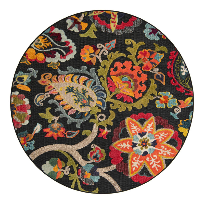Tapis Bungalow Rose Nahla Caimin, Rond 6 pi 1 po