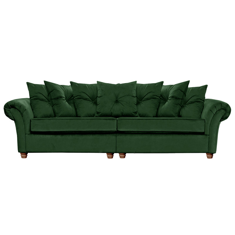 Lila Velvet Sofa, Emerald Green
