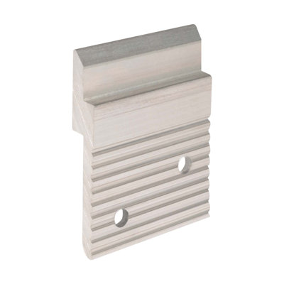 Outwater's 2" Length Mill Finish Aluminum Z-Clip With Holes 4 Pack