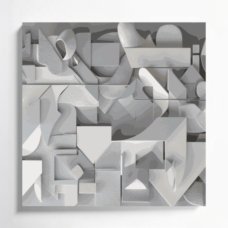 Art mural sur toile Minimalisme 9 vert, H 12 po x l 12 po