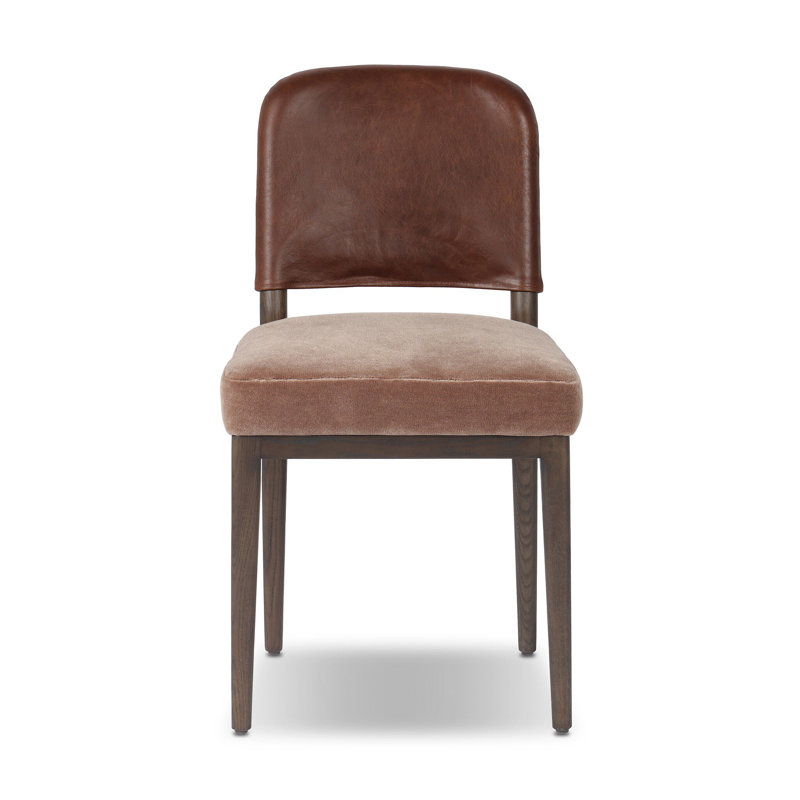 Ryver Dining Chair-Dulane Mahogany, Monte Mushroom