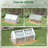 Dazzle Hives Outsunny Portable Greenhouse, Garden Green House with 2 PE ...