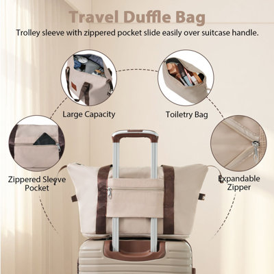 Ensemble de 3 valises de cabine homologuées Airline 20 pièces de 22 pouces x 14 pouces x 9 pouces en ABS avec roues pour les voyages d'affaires