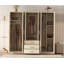 Armoire de chambre 6 portes grise-902895593