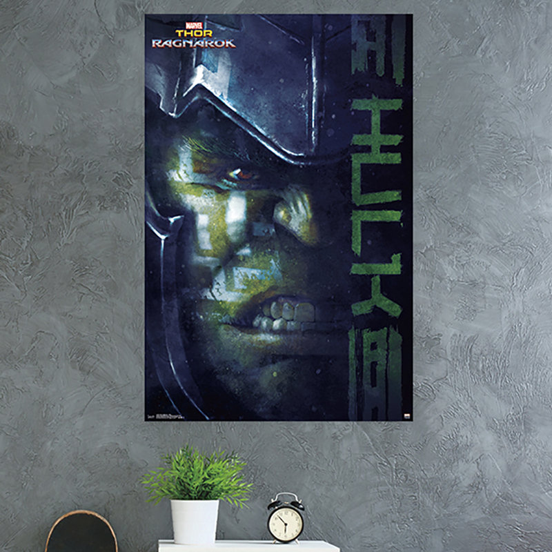 Ragnarok-impression sur papier thor : hulk