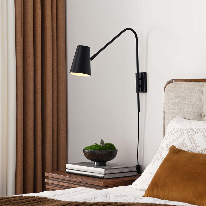 Applique murale Modway Faye, Noir mat