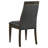 Ibo Upholstered Dining Side Chair Dark Walnut