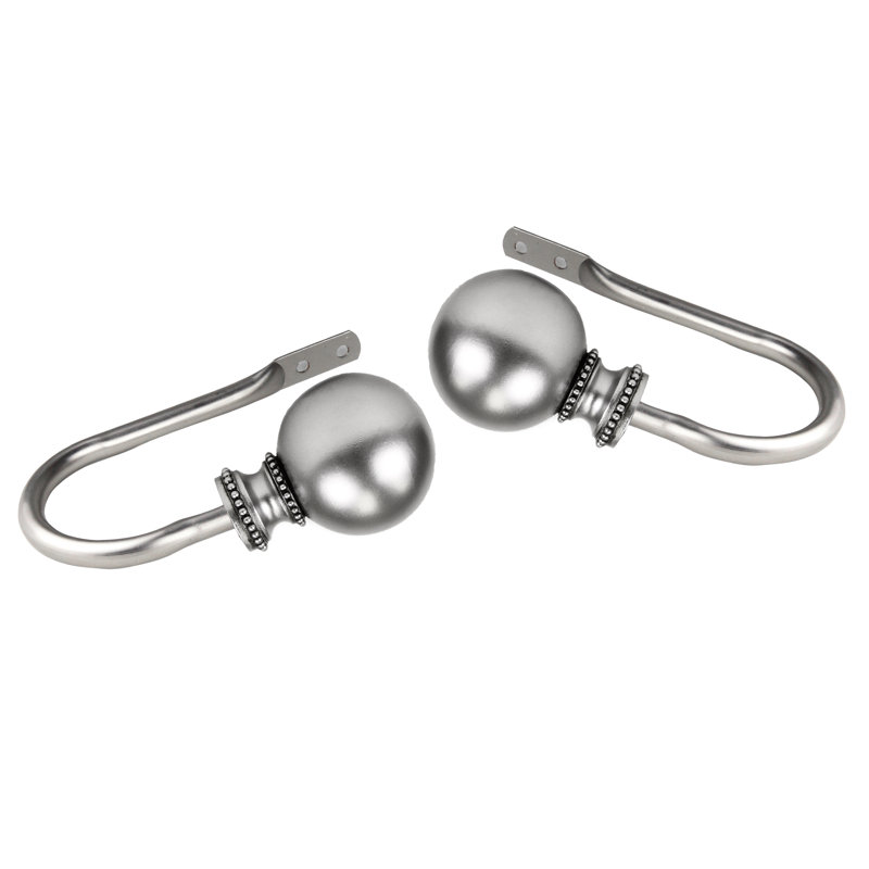 Paire de retenue Hatfield en Nickel satiné, Nickel satiné