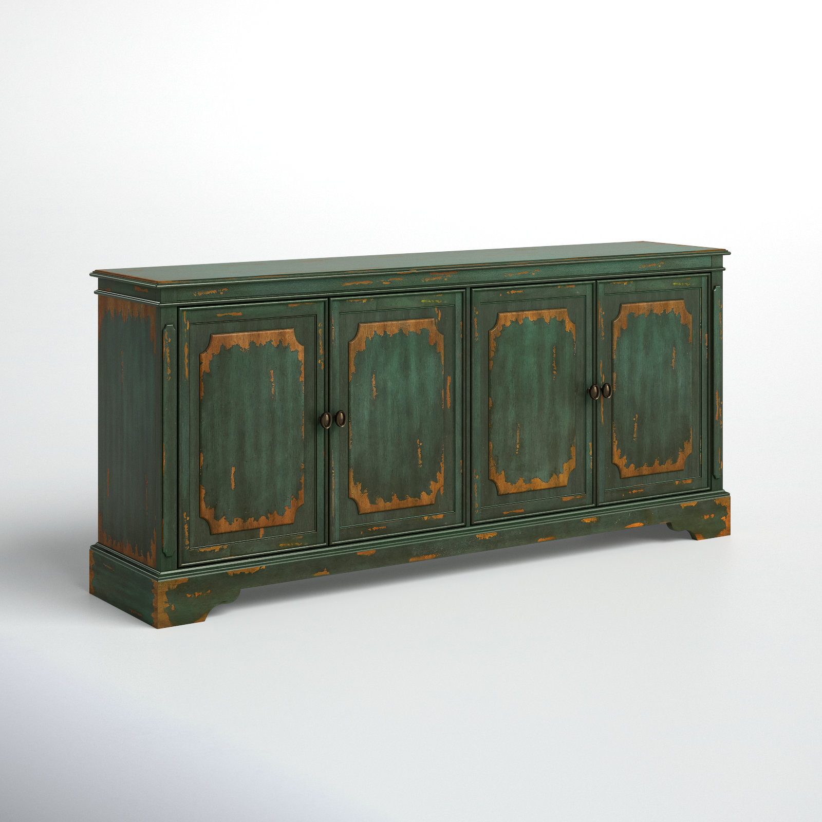 Dalgard TV Stand, 32"H x 72"W x 16"D, Green