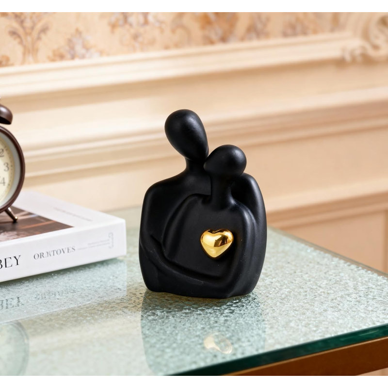 4.29in Resin Embracing Couple Statue