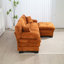 Canapé modulaire en L à assise profonde