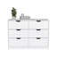 Commode 4 tiroirs, finition blanche-714506373
