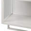 Armoire murale moderne à deux portes de 23,62 po avec deux portes, un rangement ouvert à deux niveaux, une tablette ouverte et un porte-serviettes pour le vestibule, le salon, la salle à manger et la salle à manger