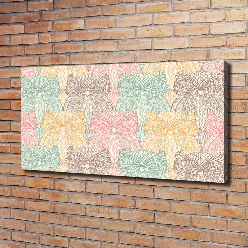 Owls 1 Piece Wrapped Canvas Wall Art