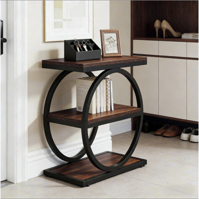 3-Tier Sofa Side Table,Modern End Table