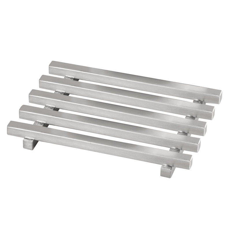 Brushed Stainless Steel Rectangular Soap Holder