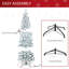 Sapin de Noël artificiel enneigé 6 pi avec des branches réalistes, 250 lumières DEL et 462 pointes-345741392