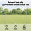 Vidaxl Field Fence Galvanized Steel-114858427