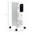 HomCom 1500 Watt 4830 BTU Electric Radiator Space Heater with Adjustable Thermostat , Remote Included and with Digital Display