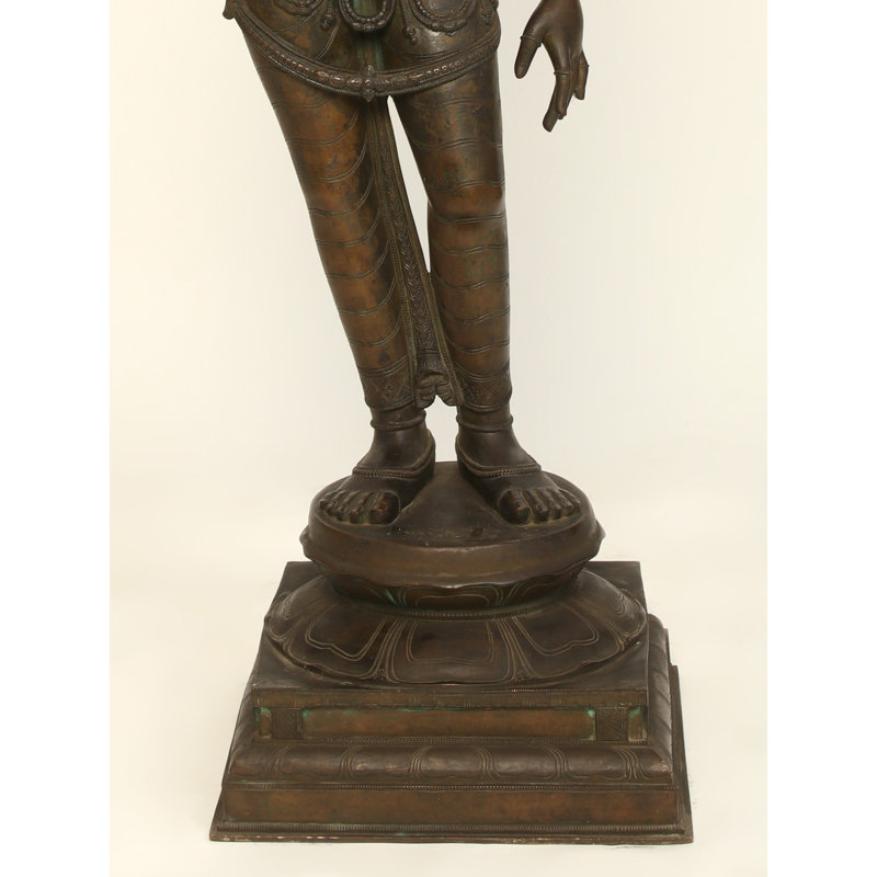 48" Large Goddess Sivagami (Devi Uma) | Handmade | Bronze Sculpture