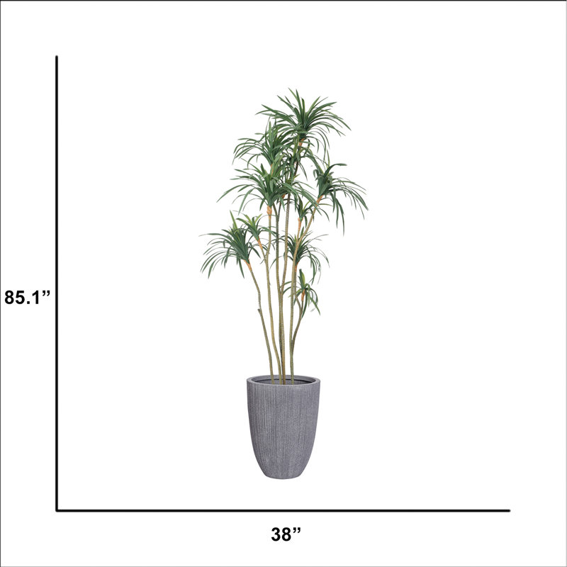 Arbre à fleurs 85,1 "artificiel en pot