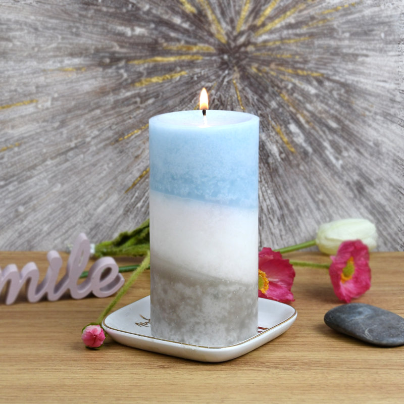 Lyr Vintage Linens Scented Pillar Candle, 12