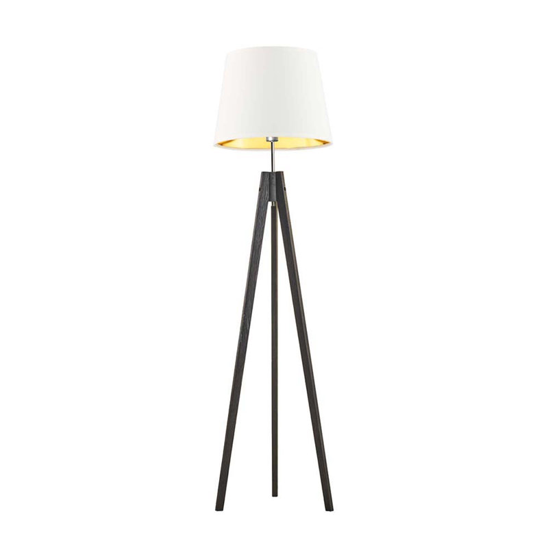 Bert 149cm Tripod Floor Lamp, White, Black