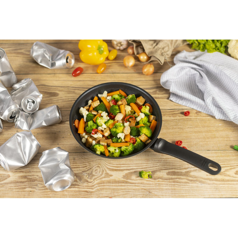 Kuhn Rikon New Life Swiss Made Recycled Aluminium Non-Stick Induction Safe Frying Pan, 20 cm