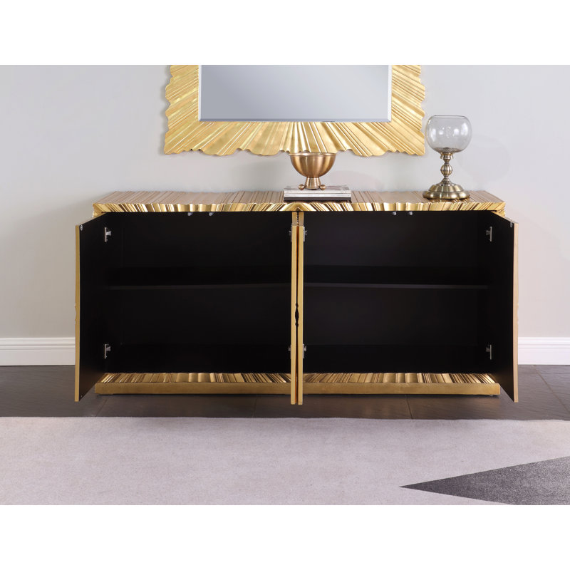 Golda 66'' Wide Sideboard, Gold