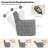 37'' W Power Lift Recliner Chair, Round Plush Faux Fur Footrest,Sturdy For Living Room&Bedroom-1036619282