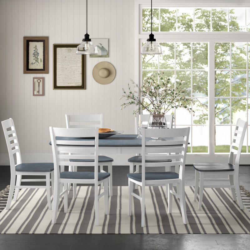 Cargin Havener 7 Piece Extendable Solid Wood Dining Set, 7 Pieces