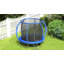 Trampoline extérieur de 8 pi pour enfants avec base circulaire, certifié ASTM