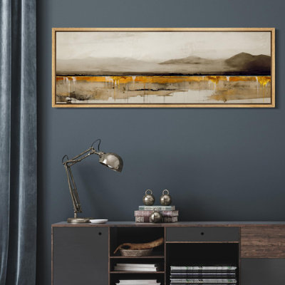 Minimal Landscape " Abstract Earth Tones Nature Landscape Rustic Retro Art Decor Extra Large Pictures "