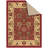 Ottomanson Non-Slip Oriental Area Rug for Kitchen, Bathroom, Entryway Rug, Red 