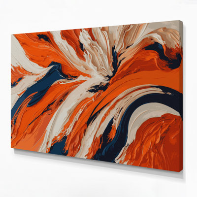 Lyrical Abstraction 51 Brown Canvas Wall Art