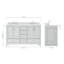Meuble-lavabo double avec plateau Abshire 61-93359293