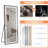 64" X 21" Full-Length Vertical Mirror With LED Light, Illuminated Floor Mirror With Bracket, Dimming Wall Mirror With Full-Length Aluminum Alloy Thin Frame