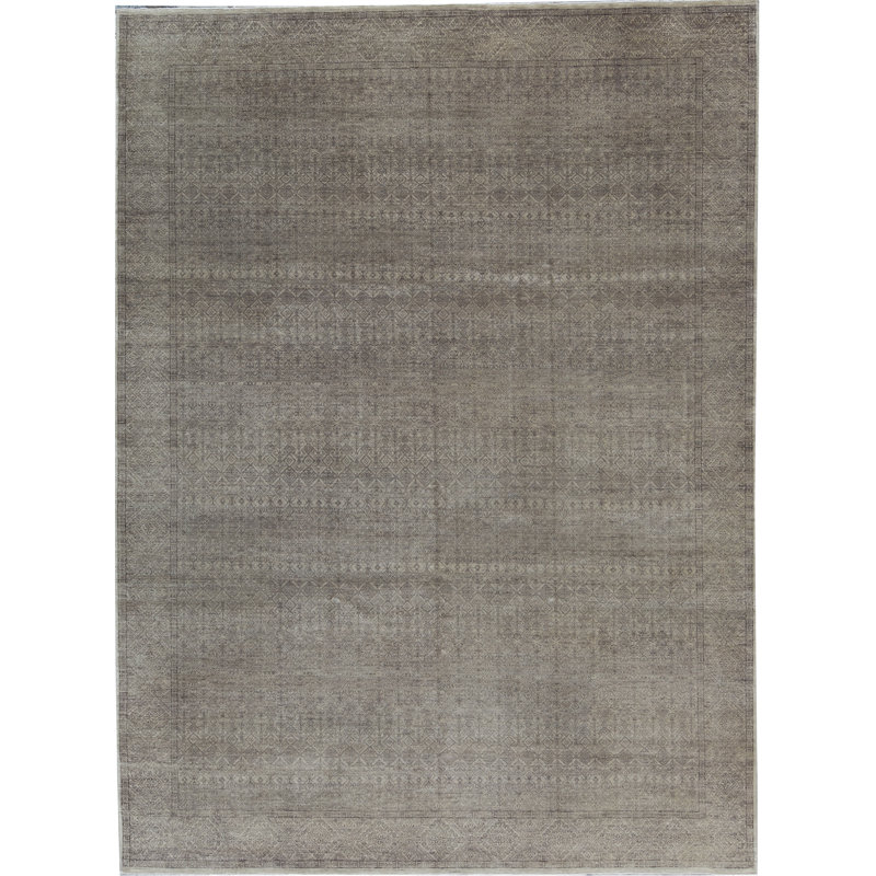 Signature Wool Southwestern Area Rug in Gray