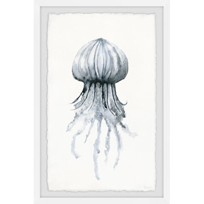Floating Jellyfish by Parvez Taj - Single Picture Frame Painting