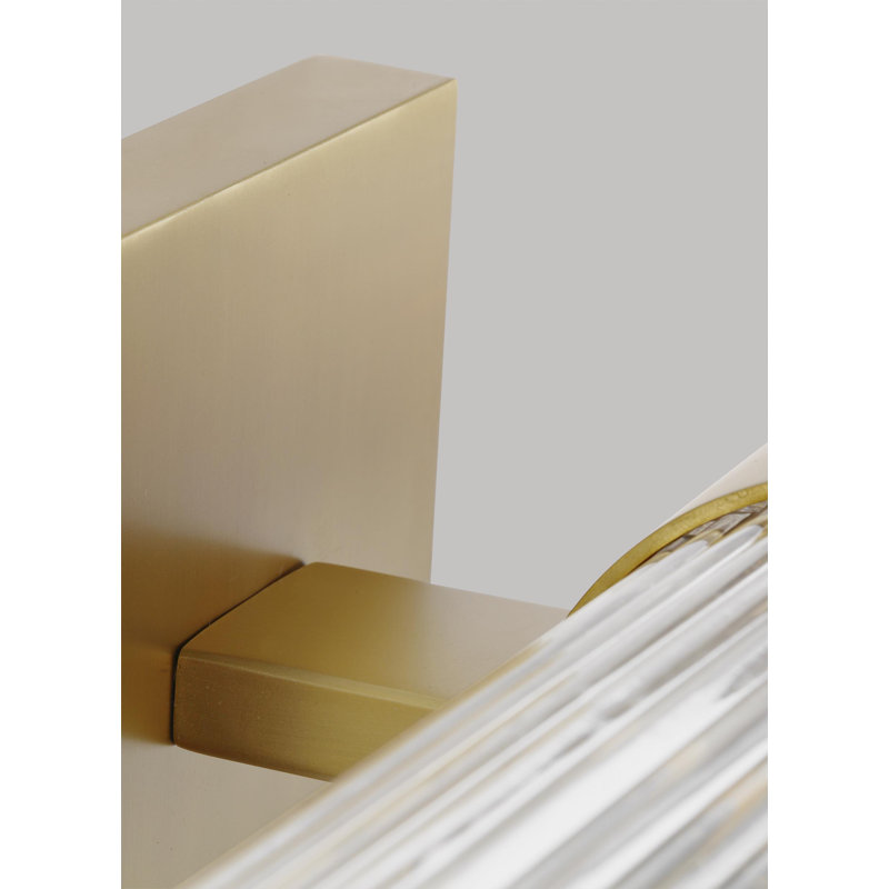 2 - Light Dimmable Bath Sconce, Burnished Brass