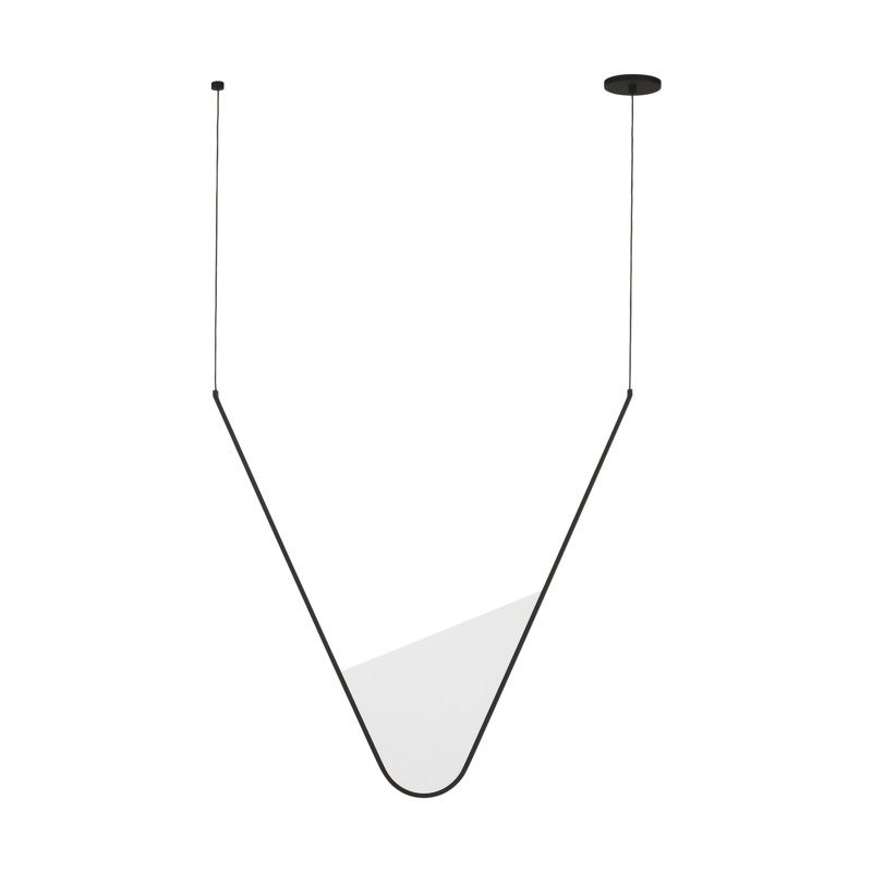 Mizu 1 - Light LED Pendant, 33.7" H x 32.6" W x 1.3" D